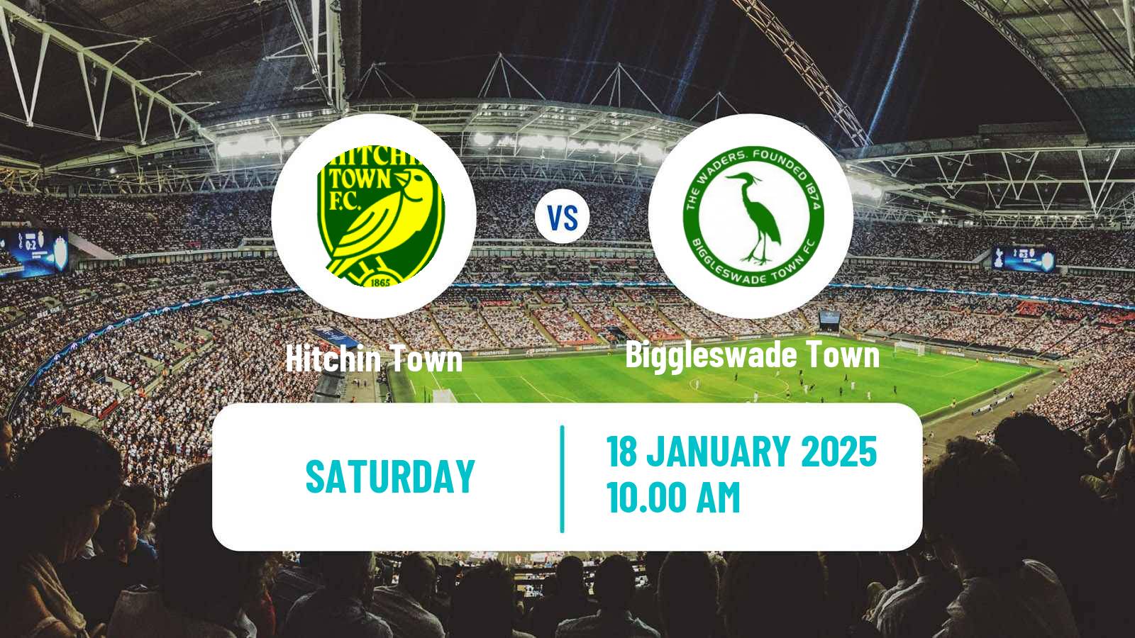 Soccer English Southern League Central Division Hitchin Town - Biggleswade Town