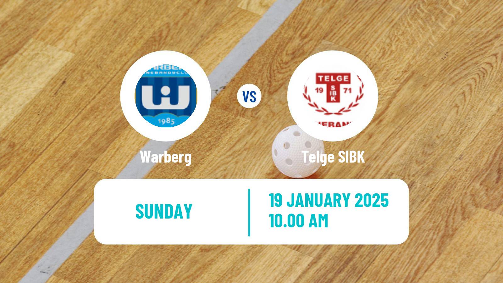 Floorball Swedish Superligan Floorball Women Warberg - Telge