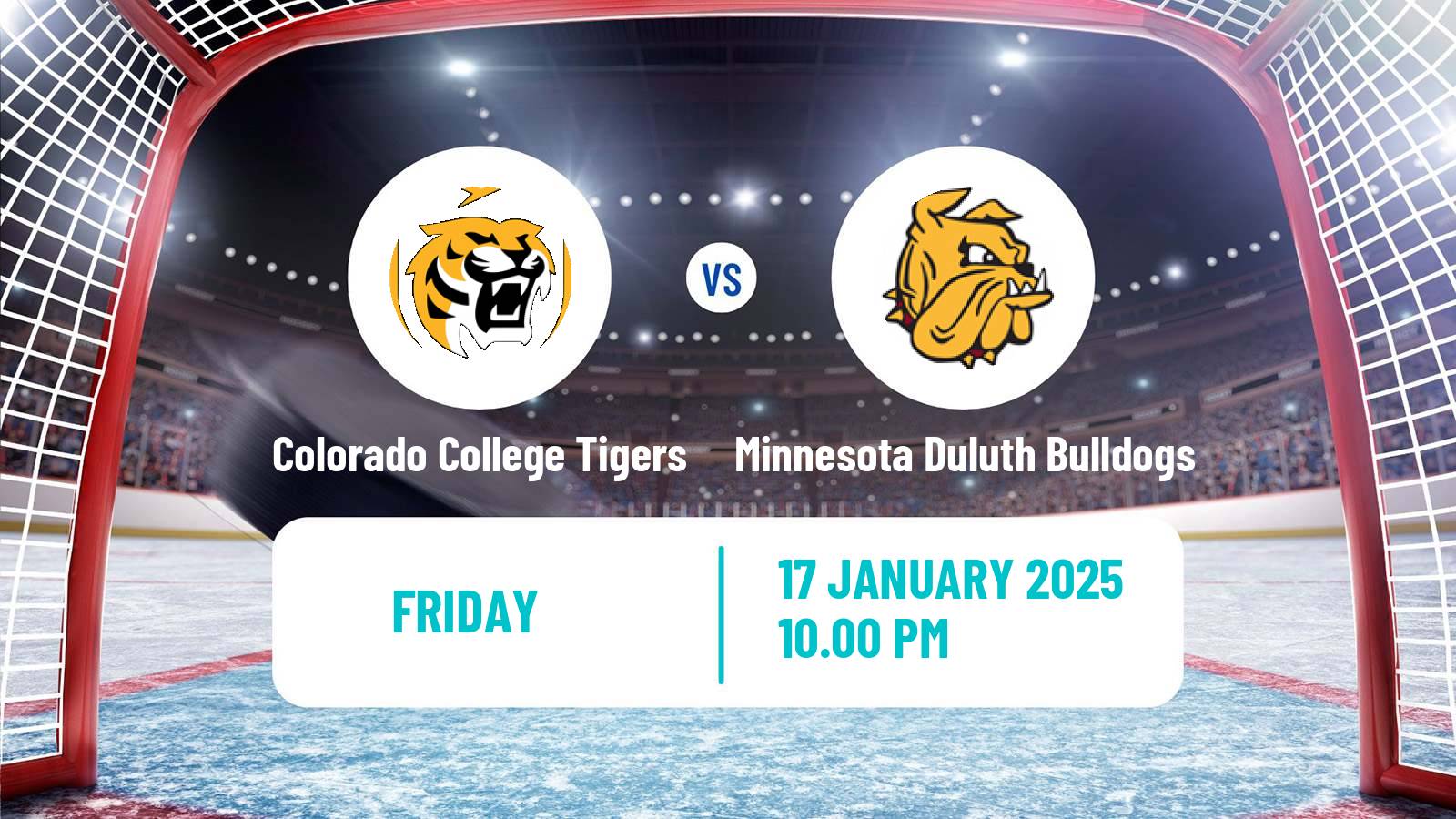 Hockey NCAA Hockey Colorado College Tigers - Minnesota Duluth Bulldogs