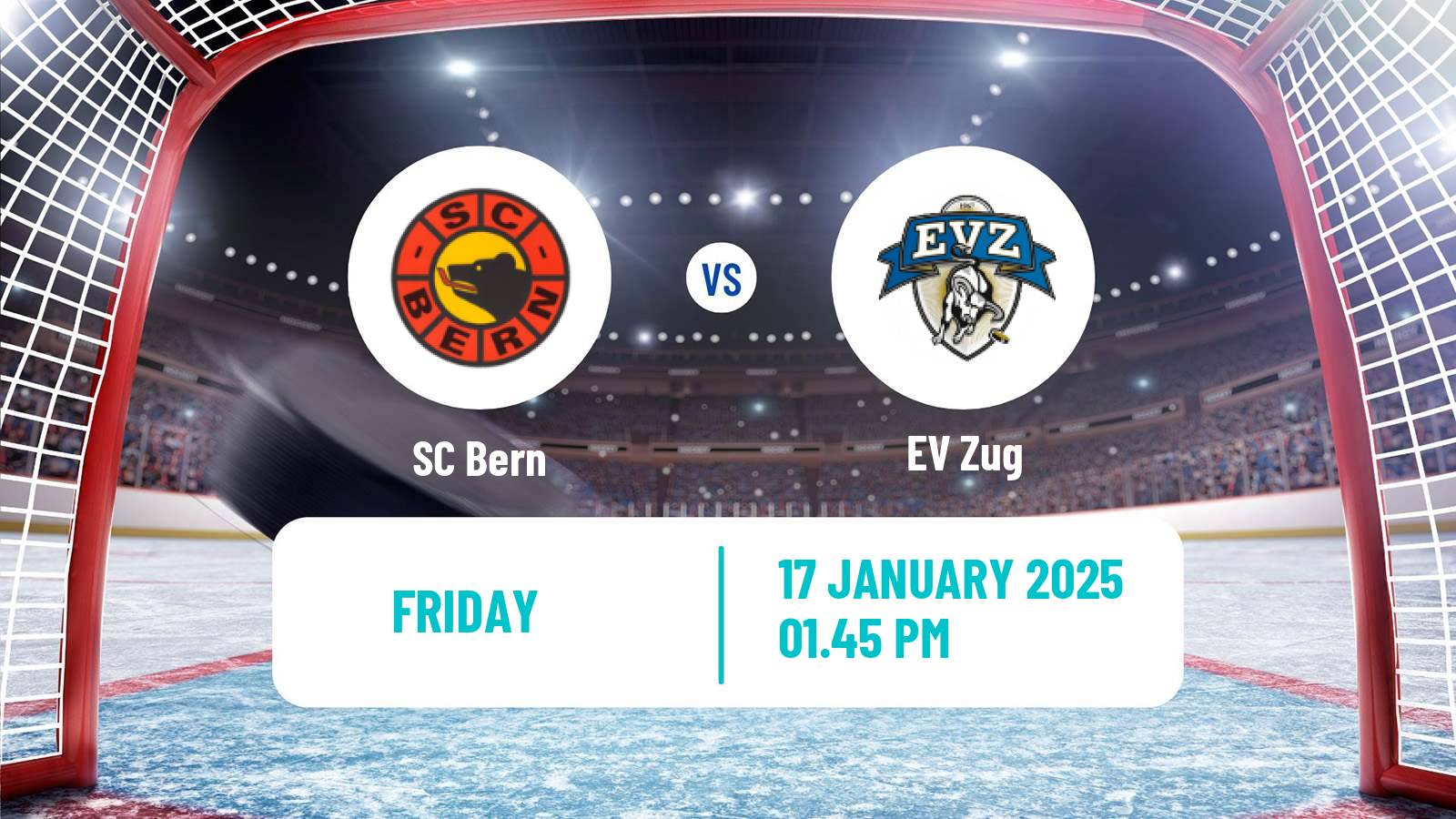 Hockey Swiss National League Hockey Bern - EV Zug