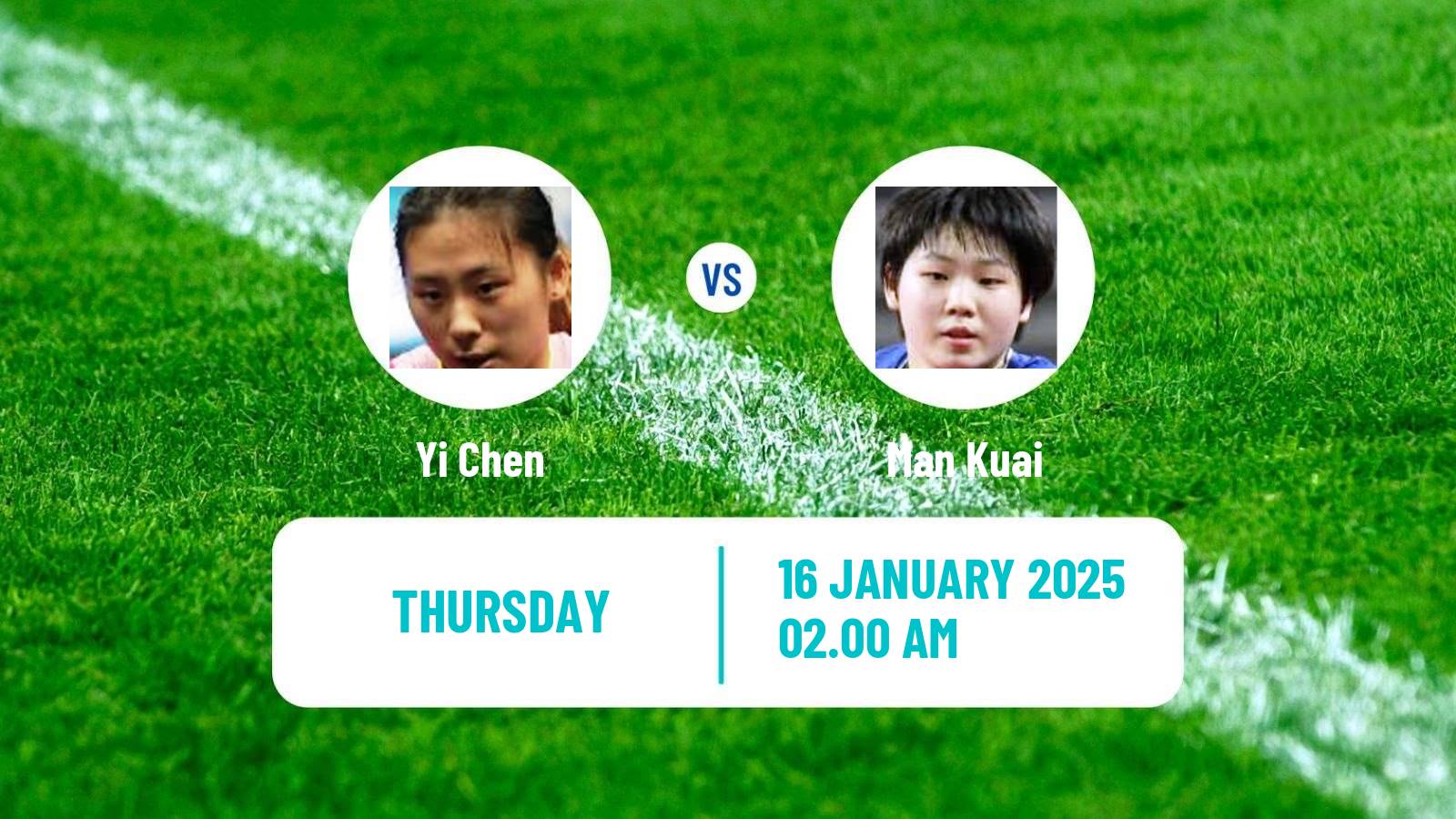 Table tennis Wtt Contender Muscat Women Yi Chen - Man Kuai