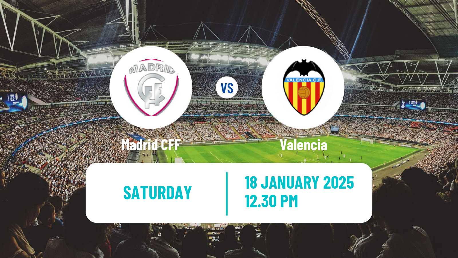 Soccer Spanish Primera División Women Madrid CFF - Valencia