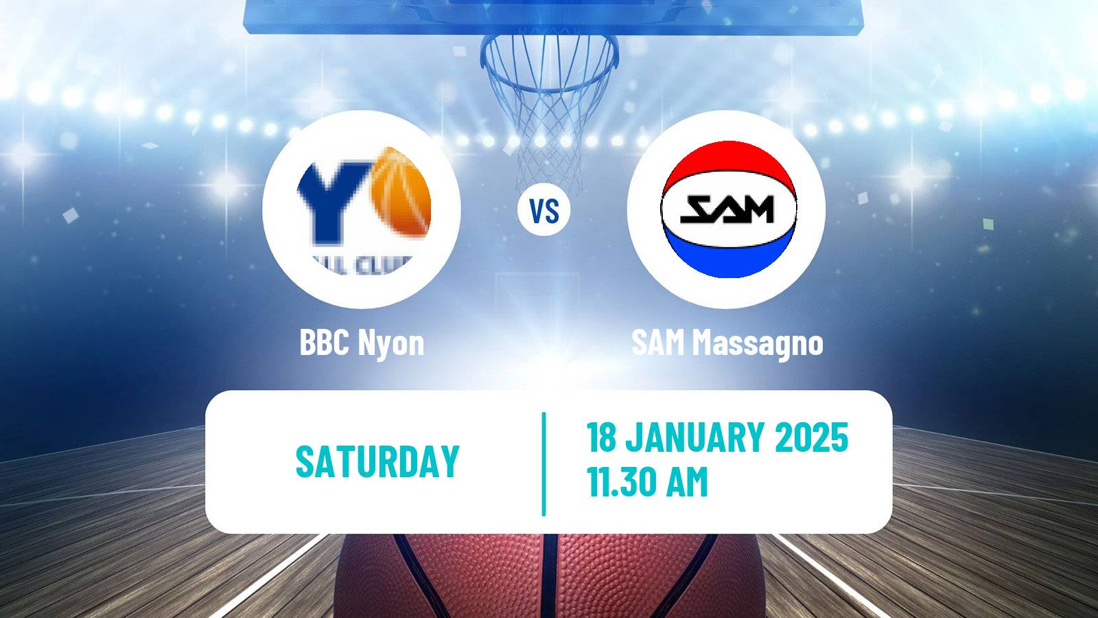 Basketball Swiss SB League Basketball BBC Nyon - SAM Massagno