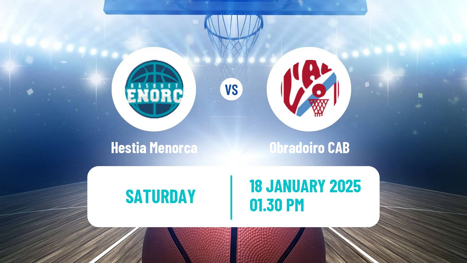 Basketball Spanish LEB Oro Hestia Menorca - Obradoiro CAB