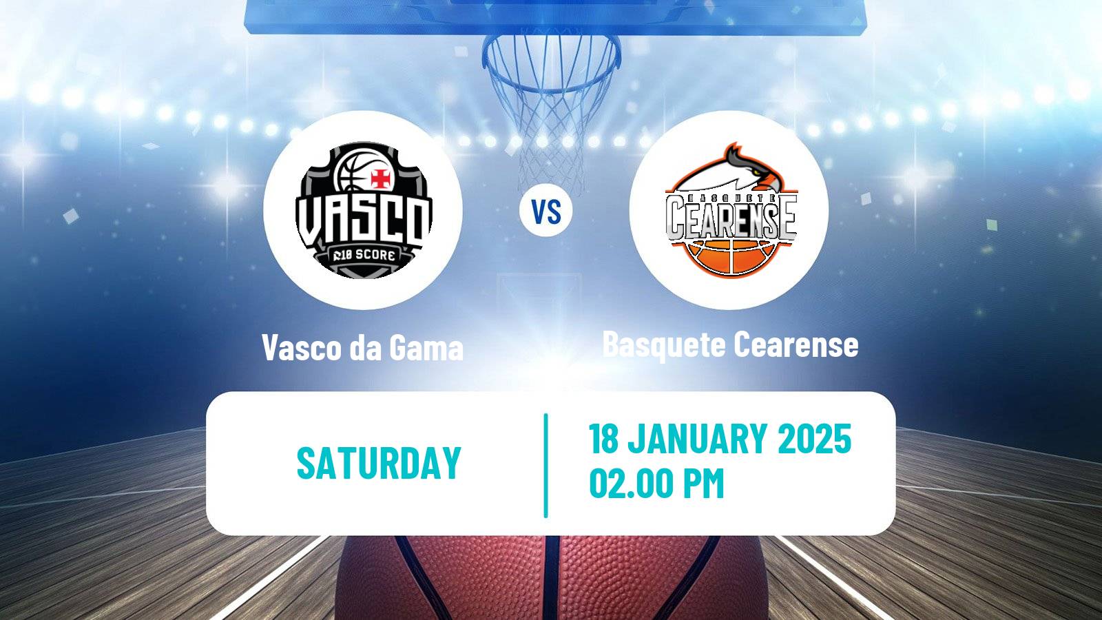 Basketball Brazilian NBB Vasco da Gama - Basquete Cearense