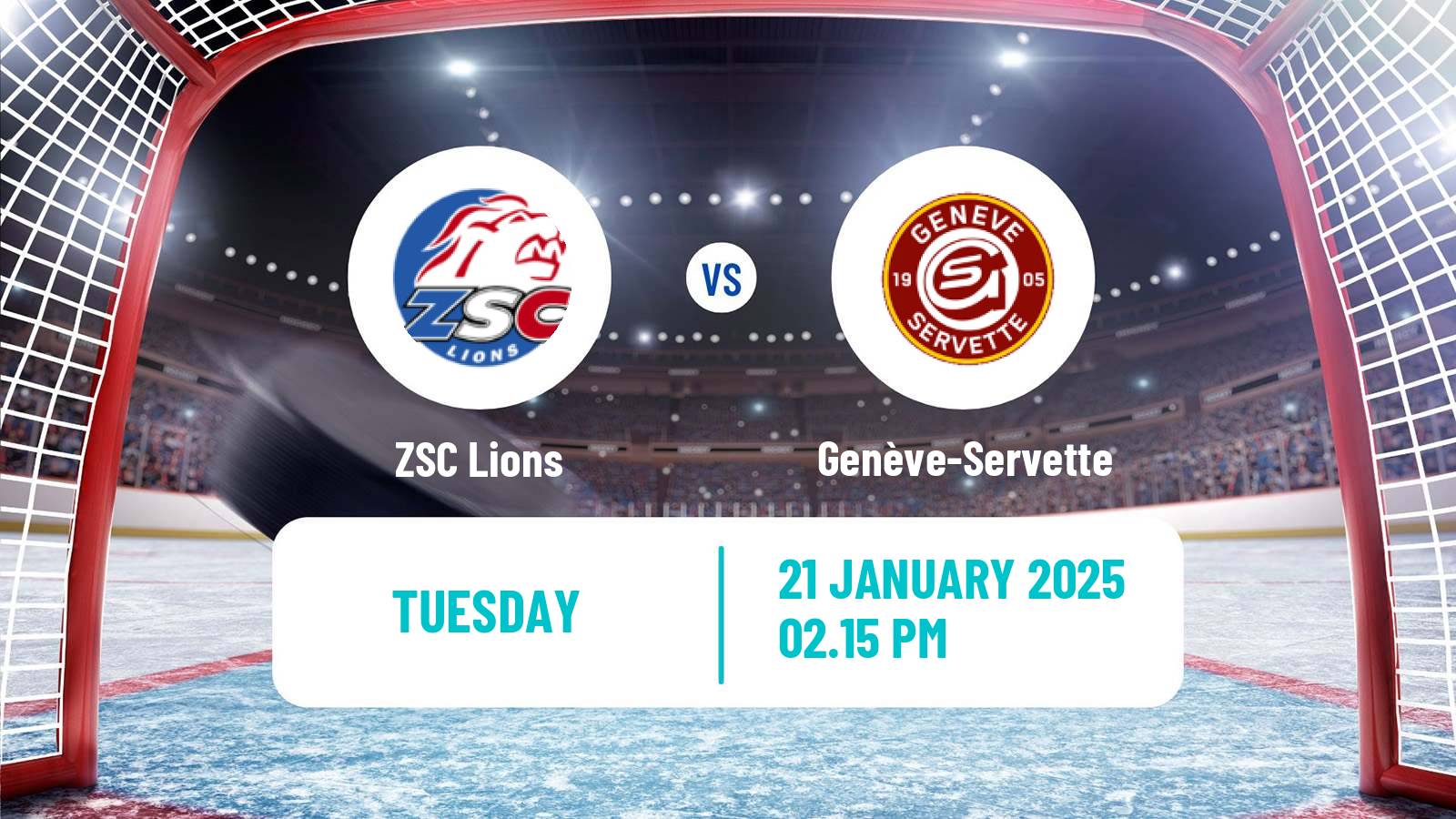 Hockey Champions League Ice Hockey ZSC Lions - Genève-Servette