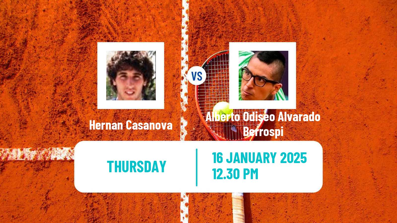 Tennis ITF M15 Santiago Men Hernan Casanova - Alberto Odiseo Alvarado Berrospi