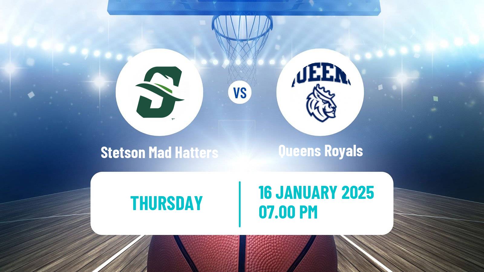 Basketball NCAA College Basketball Stetson Mad Hatters - Queens Royals