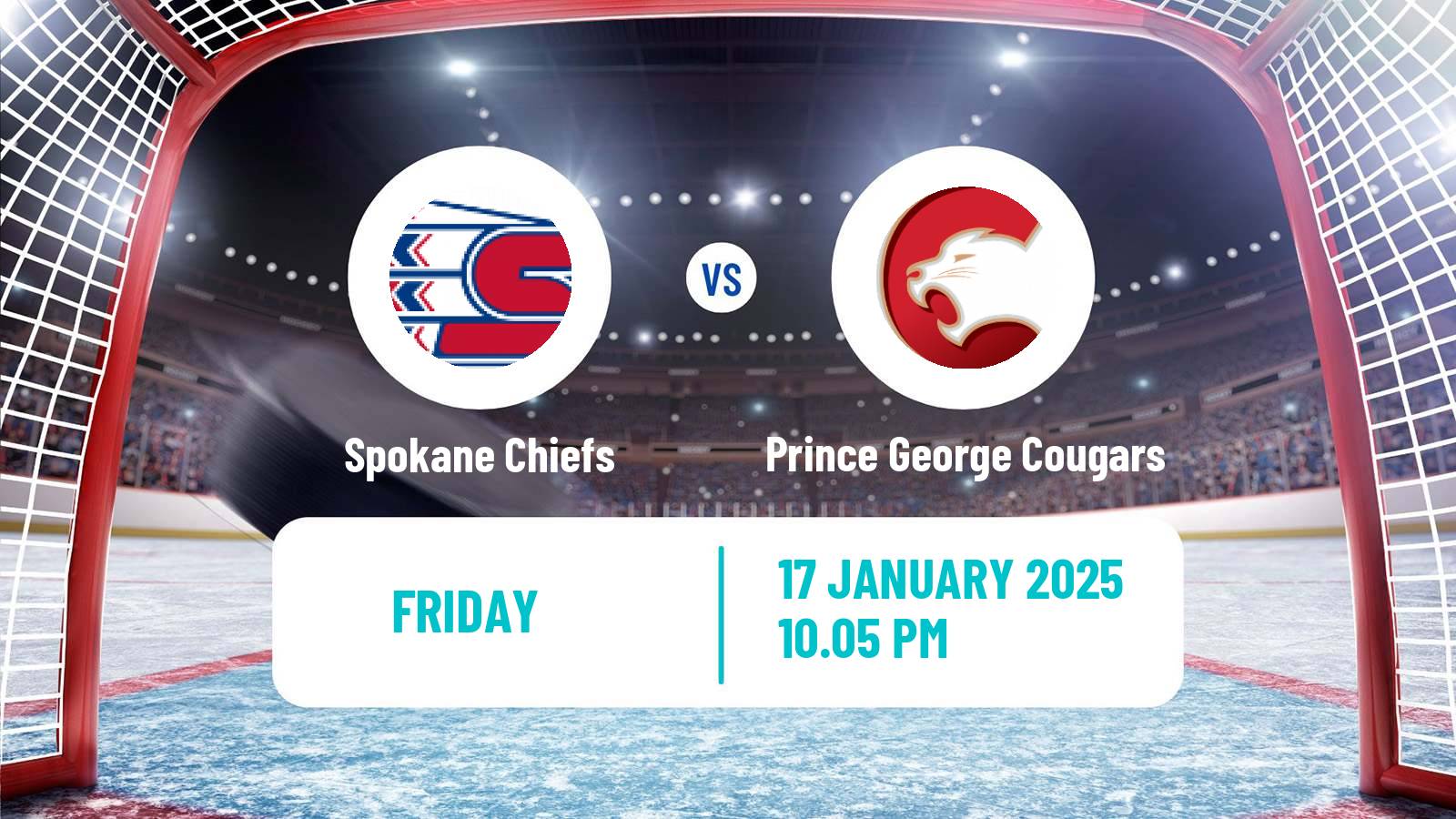 Hockey WHL Spokane Chiefs - Prince George Cougars