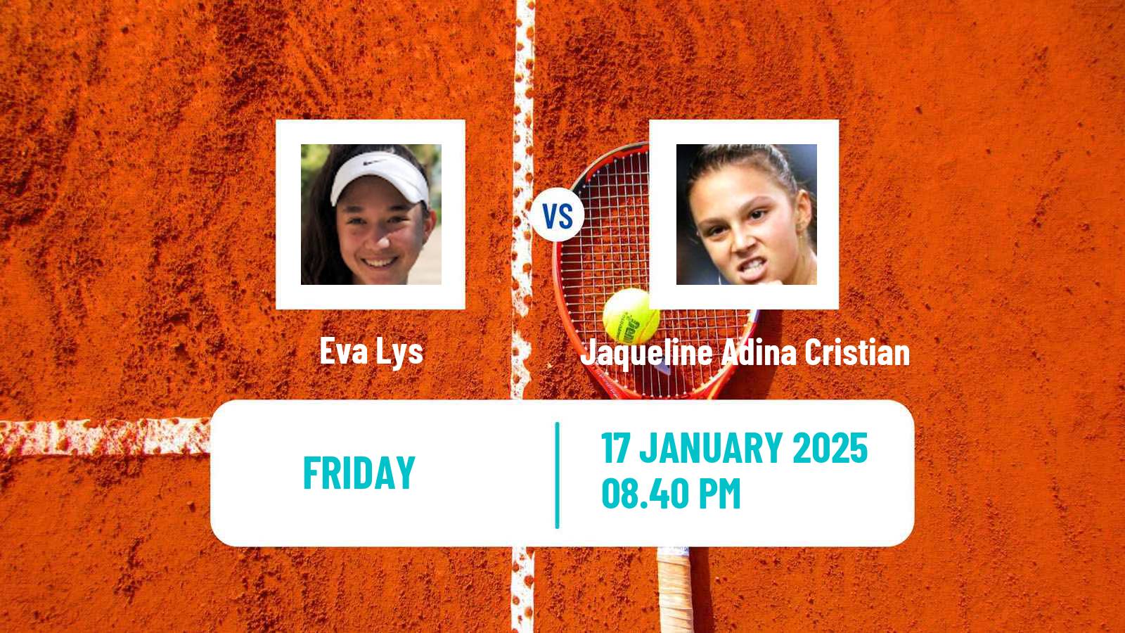 Tennis WTA Australian Open Eva Lys - Jaqueline Adina Cristian