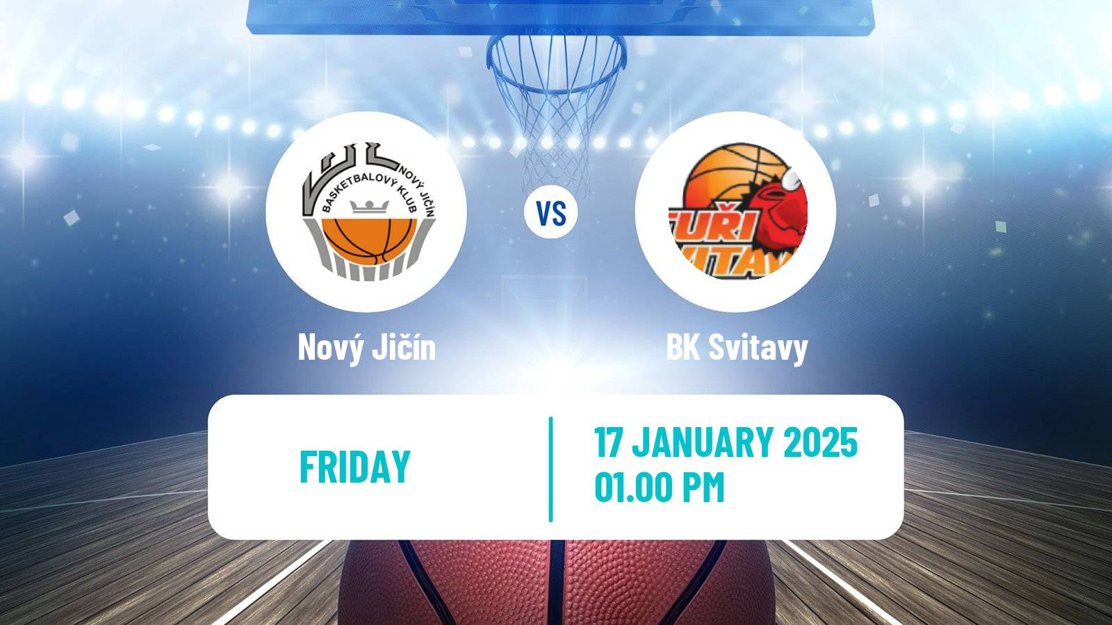 Basketball Czech 1 Liga Basketball Nový Jičín - Svitavy