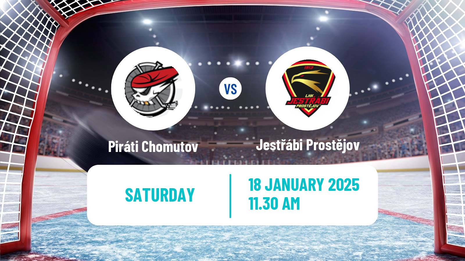 Hockey Czech Chance Liga Piráti Chomutov - Jestřábi Prostějov