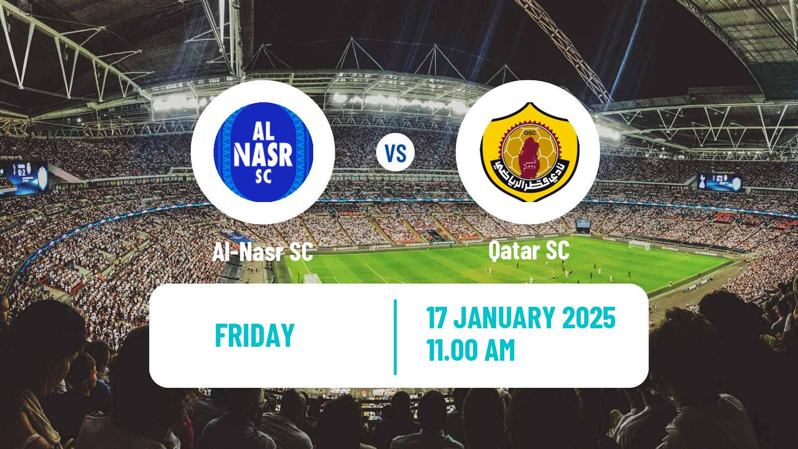 Soccer Super Cup UAE Qatar Al-Nasr - Qatar SC