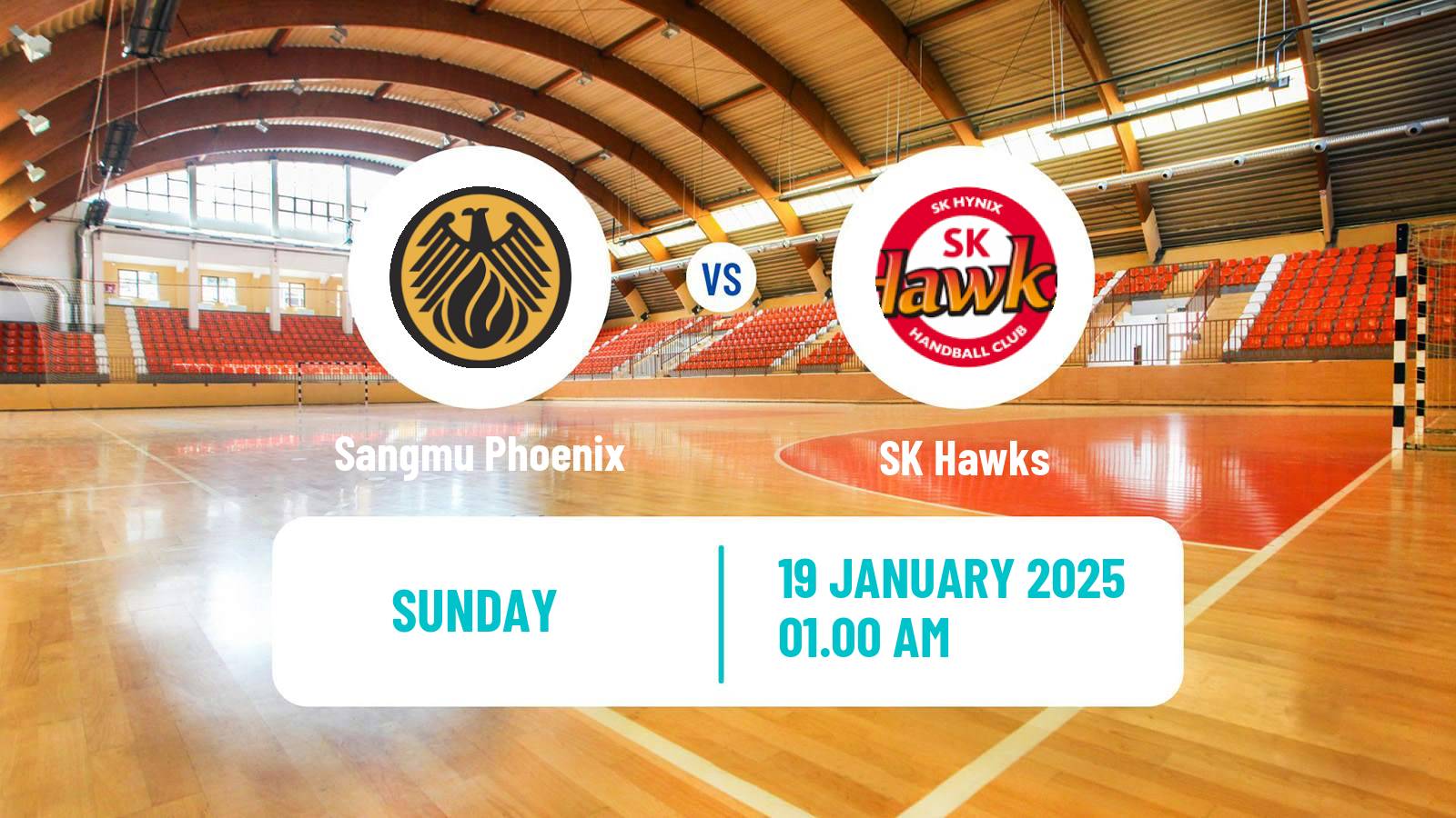 Handball South Korean 1st League Handball Sangmu Phoenix - SK Hawks