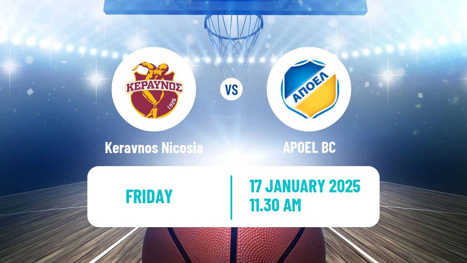 Basketball Cypriot Division A Basketball Keravnos Nicosia - APOEL