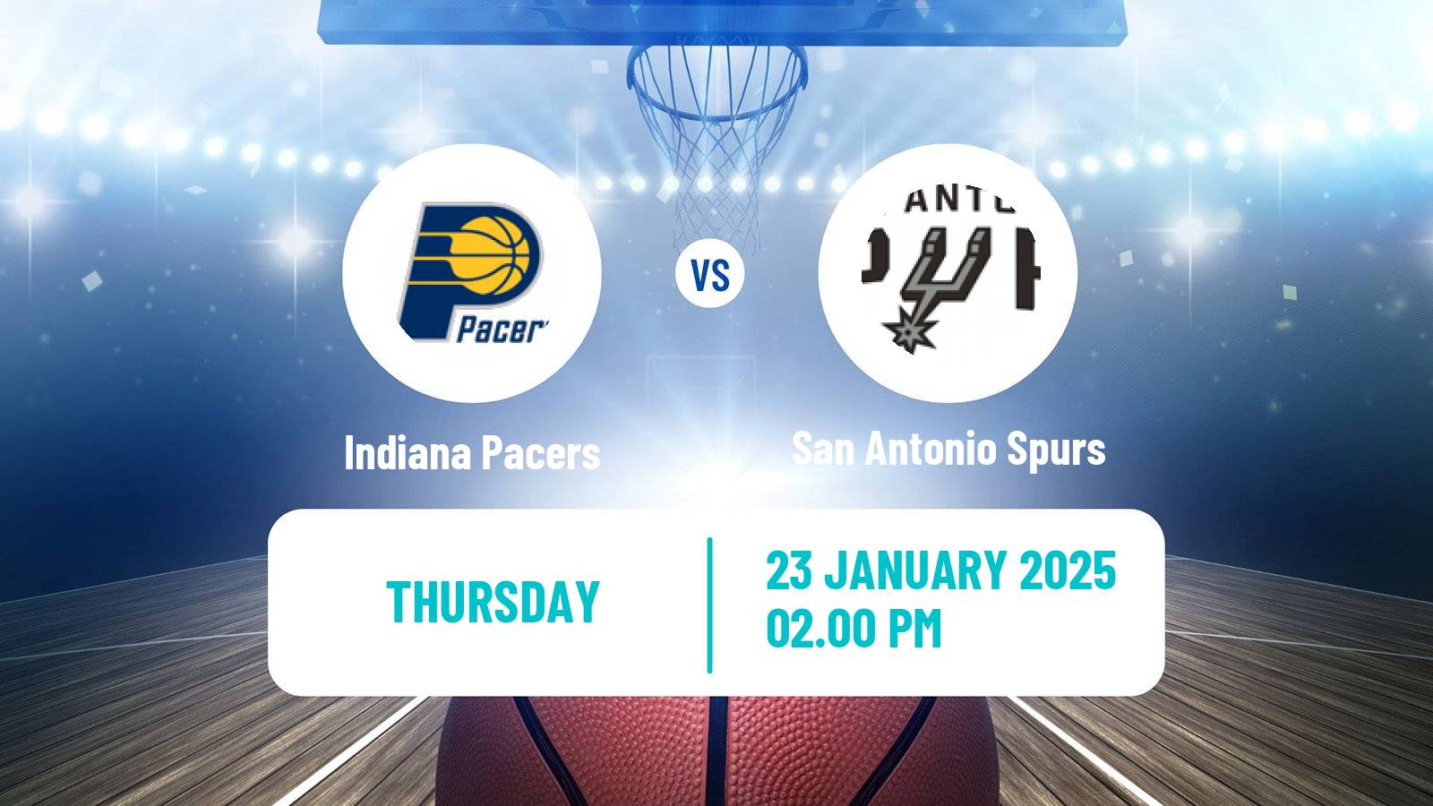 Basketball NBA Indiana Pacers - San Antonio Spurs