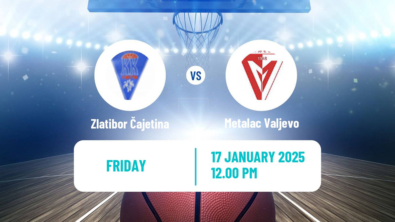 Basketball Serbian First League Basketball Zlatibor Čajetina - Metalac Valjevo