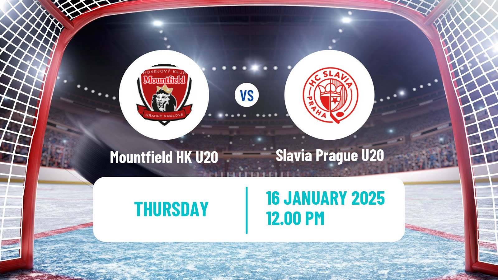 Hockey Czech ELJ Mountfield HK U20 - Slavia Prague U20