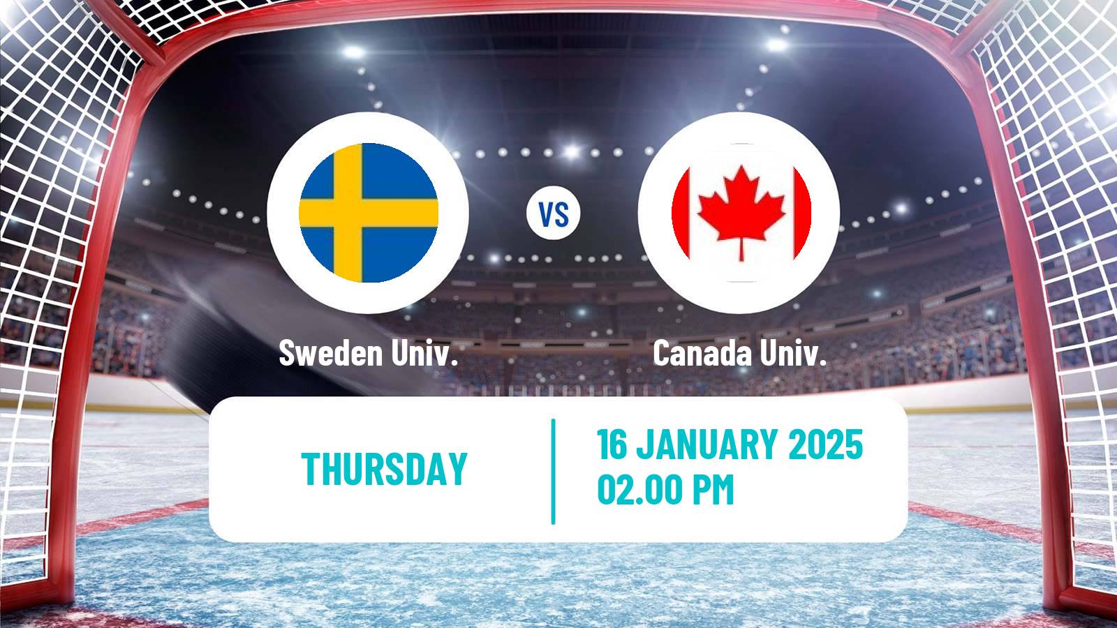 Hockey Universiade Hockey Sweden Univ. - Canada Univ.