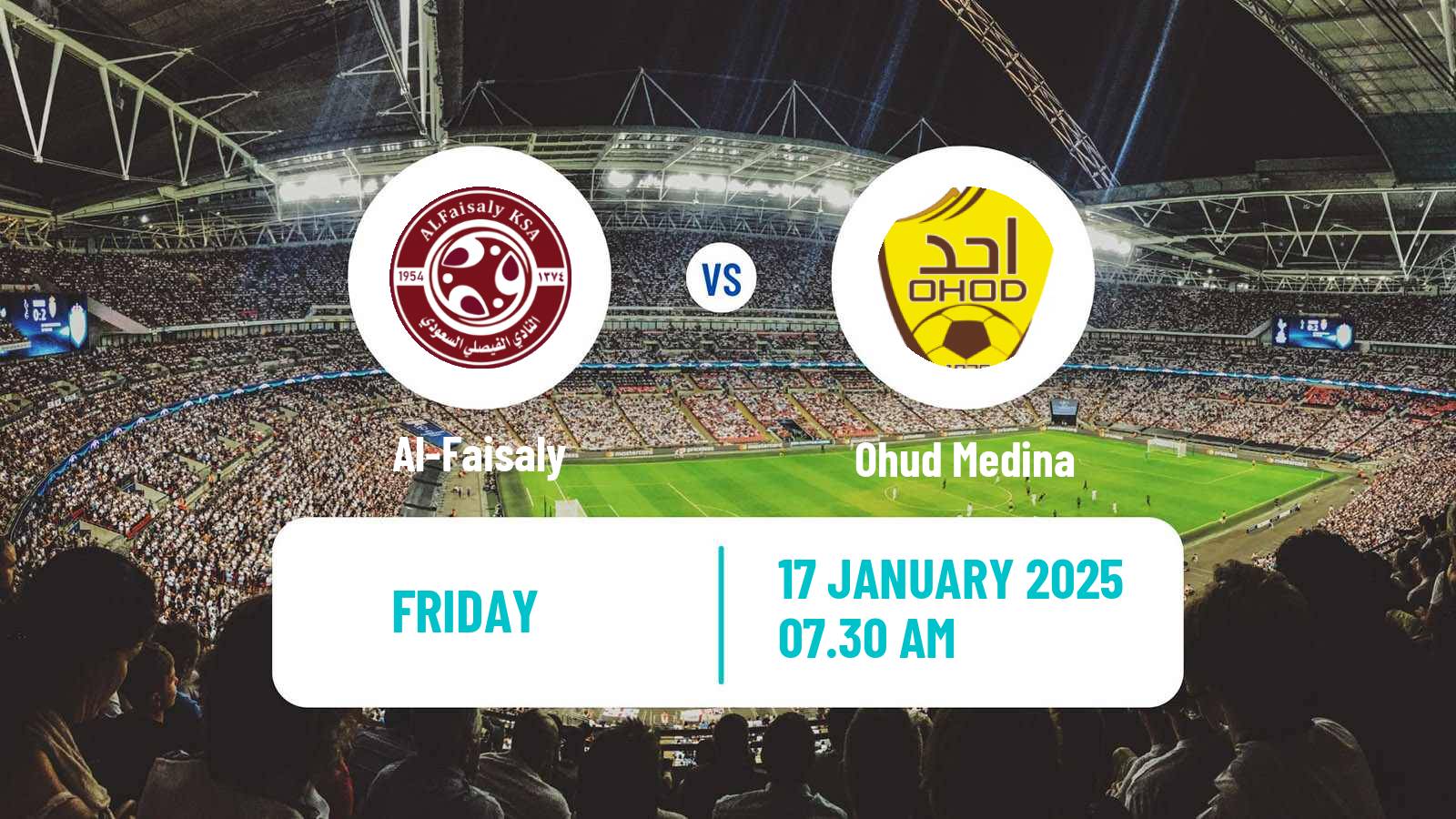 Soccer Saudi Division 1 Al-Faisaly - Ohud Medina