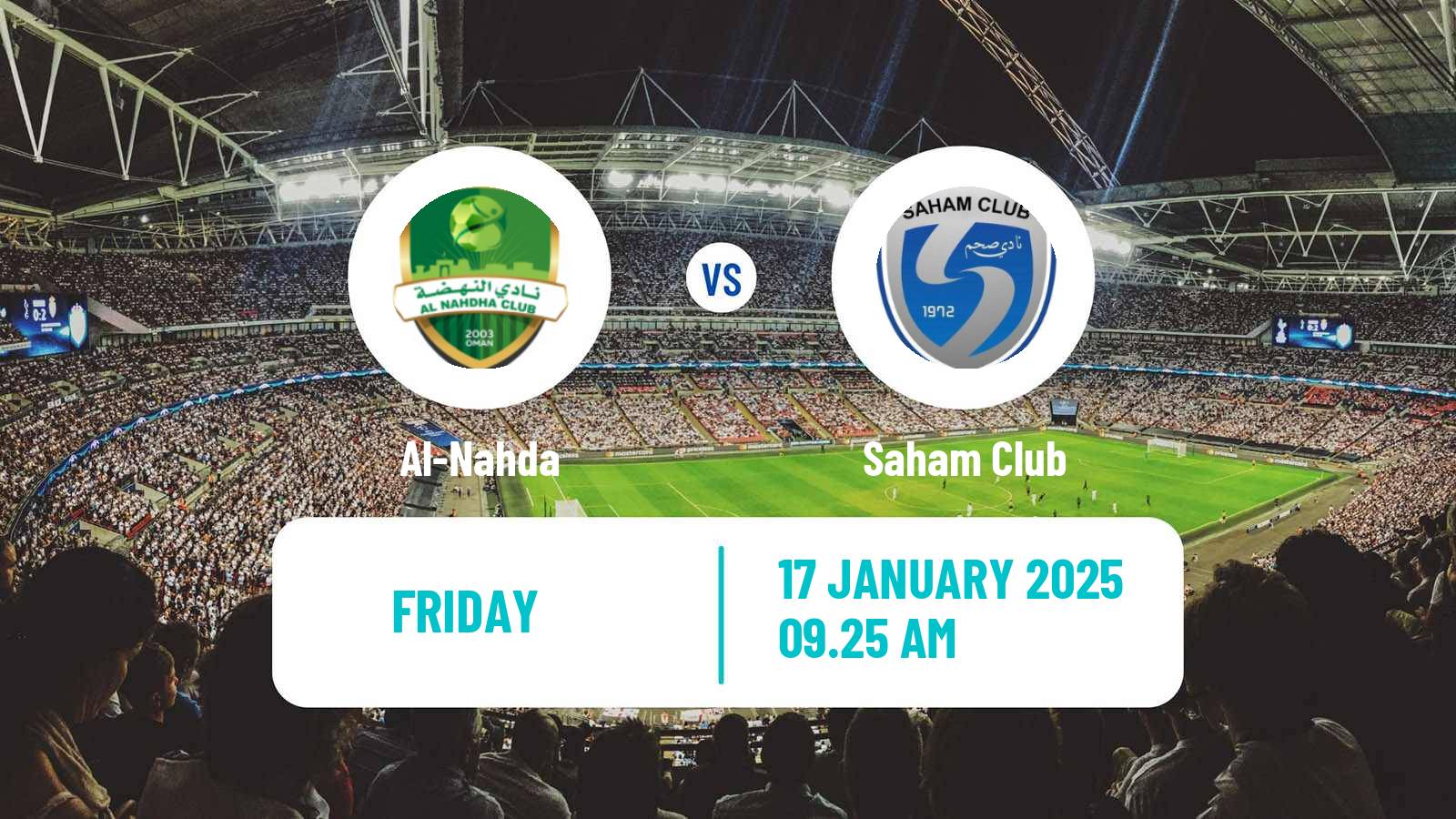 Soccer Omani Sultan Cup Al-Nahda - Saham