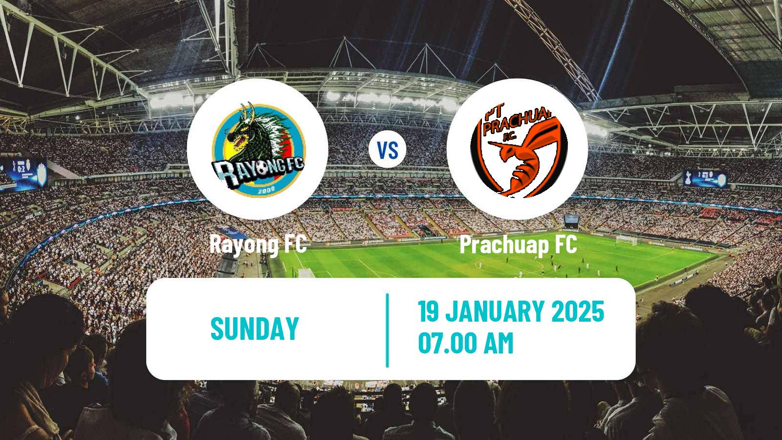 Soccer Thai League 1 Rayong FC - Prachuap