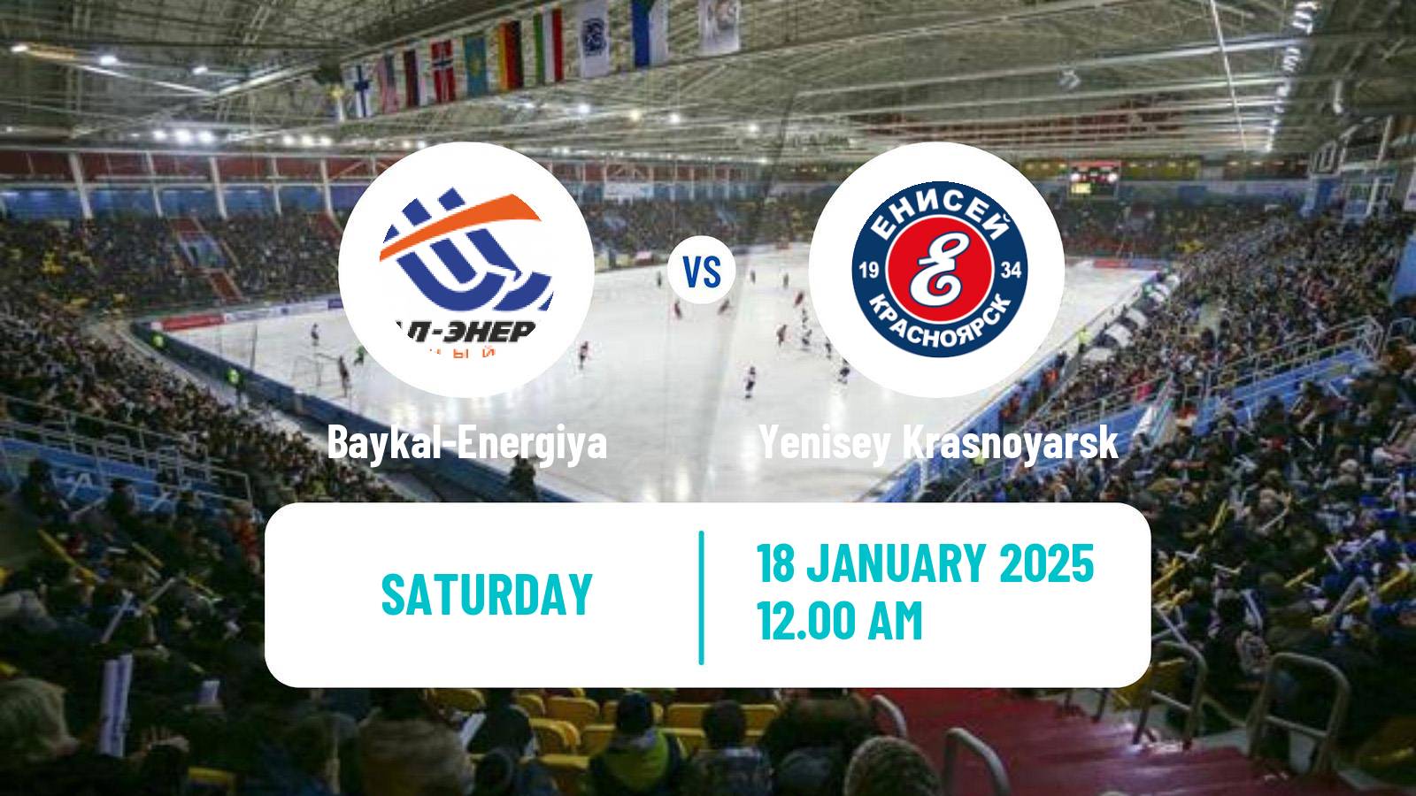 Bandy Russian Super League Bandy Baykal-Energiya - Yenisey Krasnoyarsk