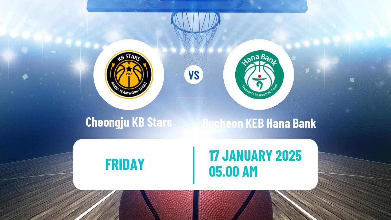 Basketball WKBL Cheongju KB Stars - Bucheon KEB Hana Bank