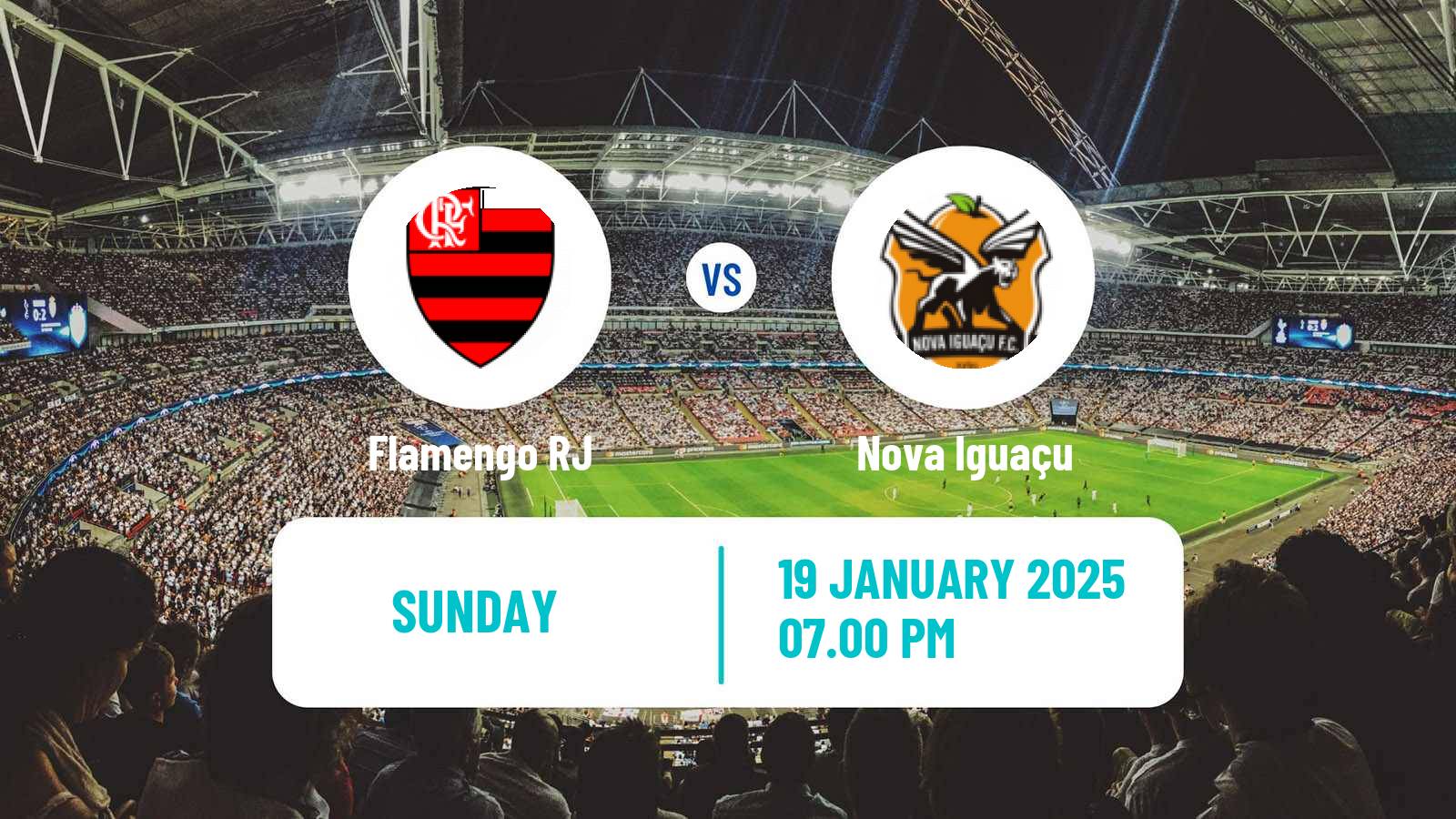 Soccer Brazilian Campeonato Carioca Flamengo - Nova Iguaçu