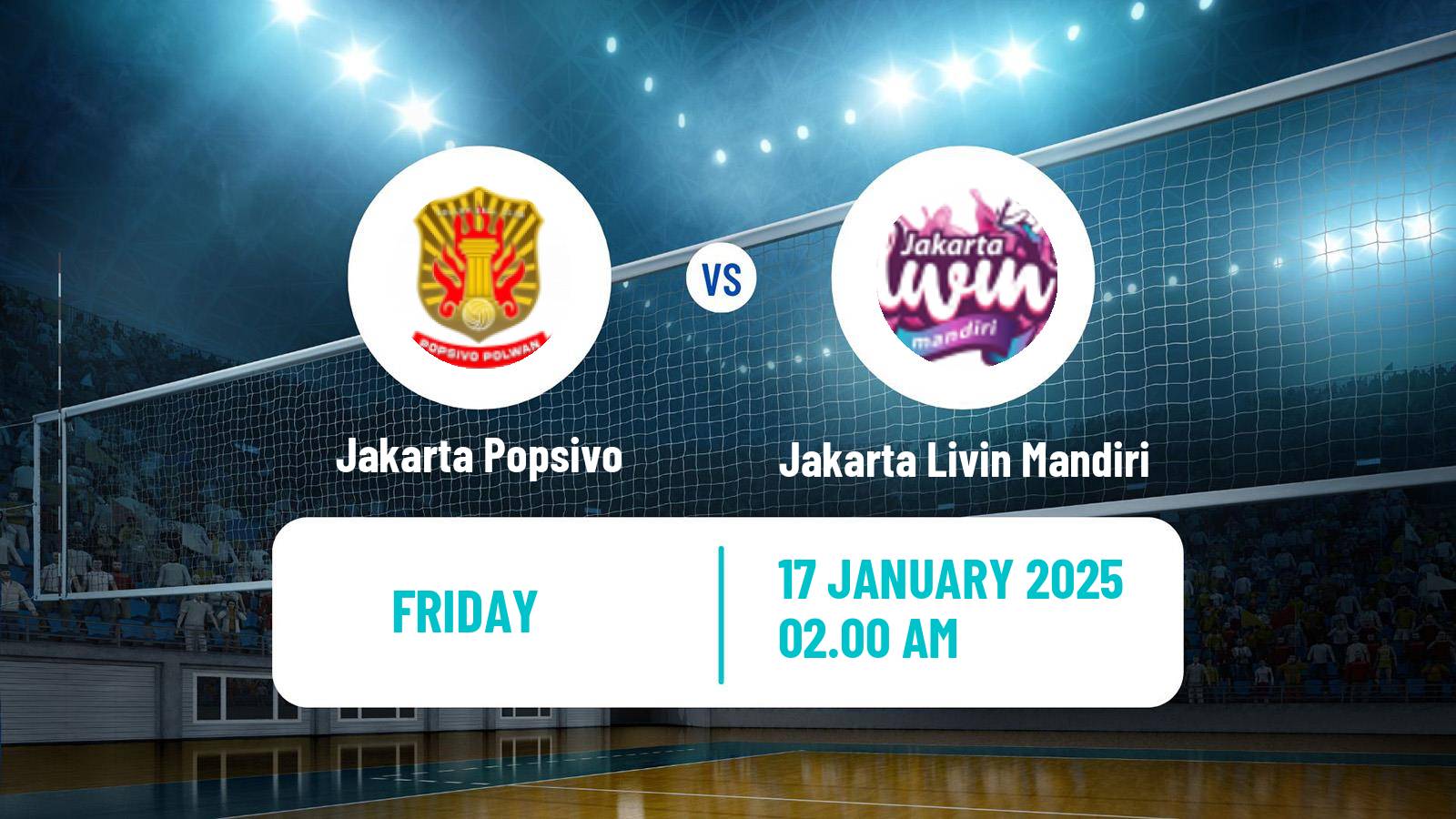 Volleyball Indonesian Proliga Volleyball Women Jakarta Popsivo - Jakarta Livin Mandiri