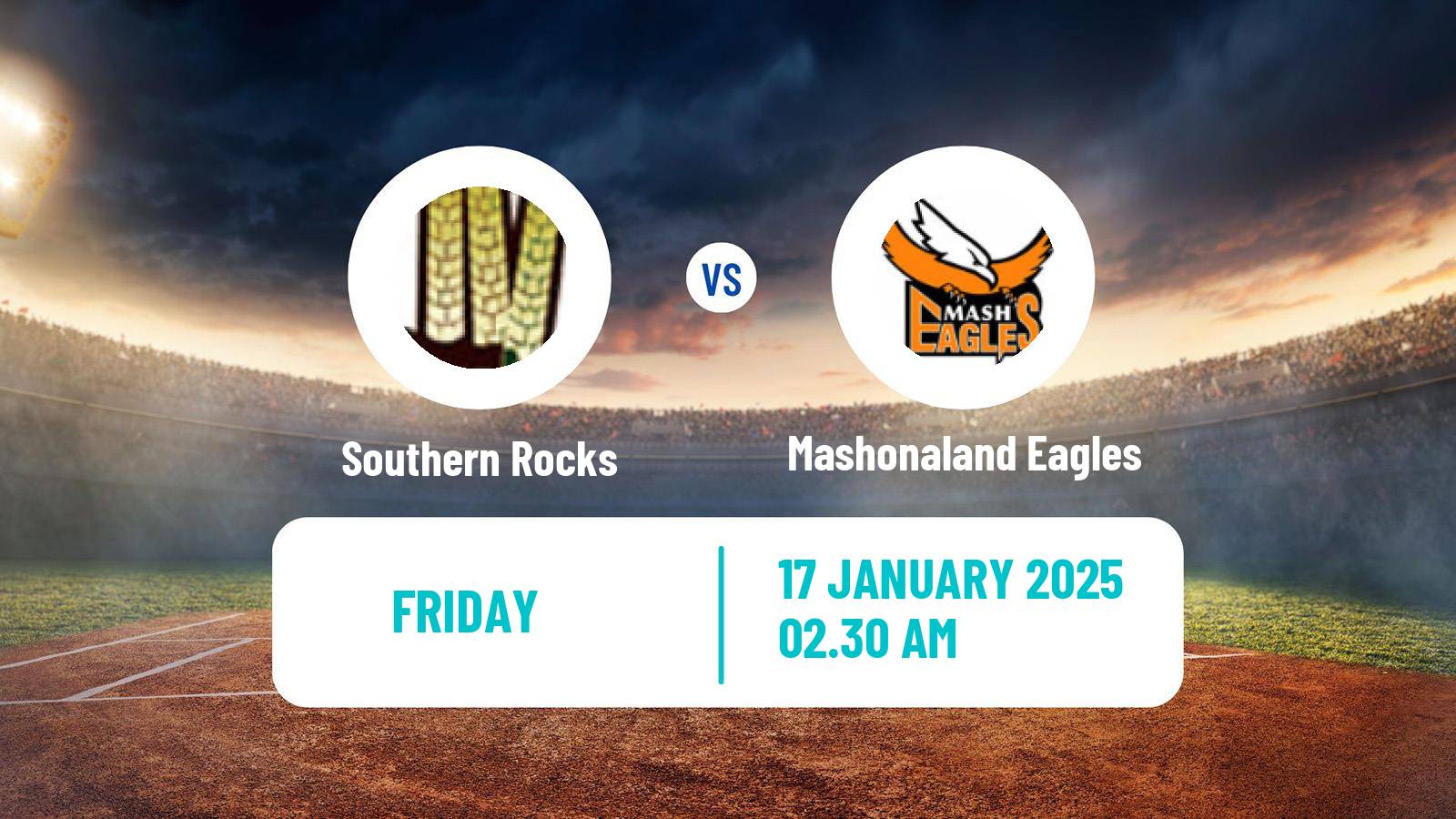 Cricket Zimbabwe Logan Cup Southern Rocks - Mashonaland Eagles