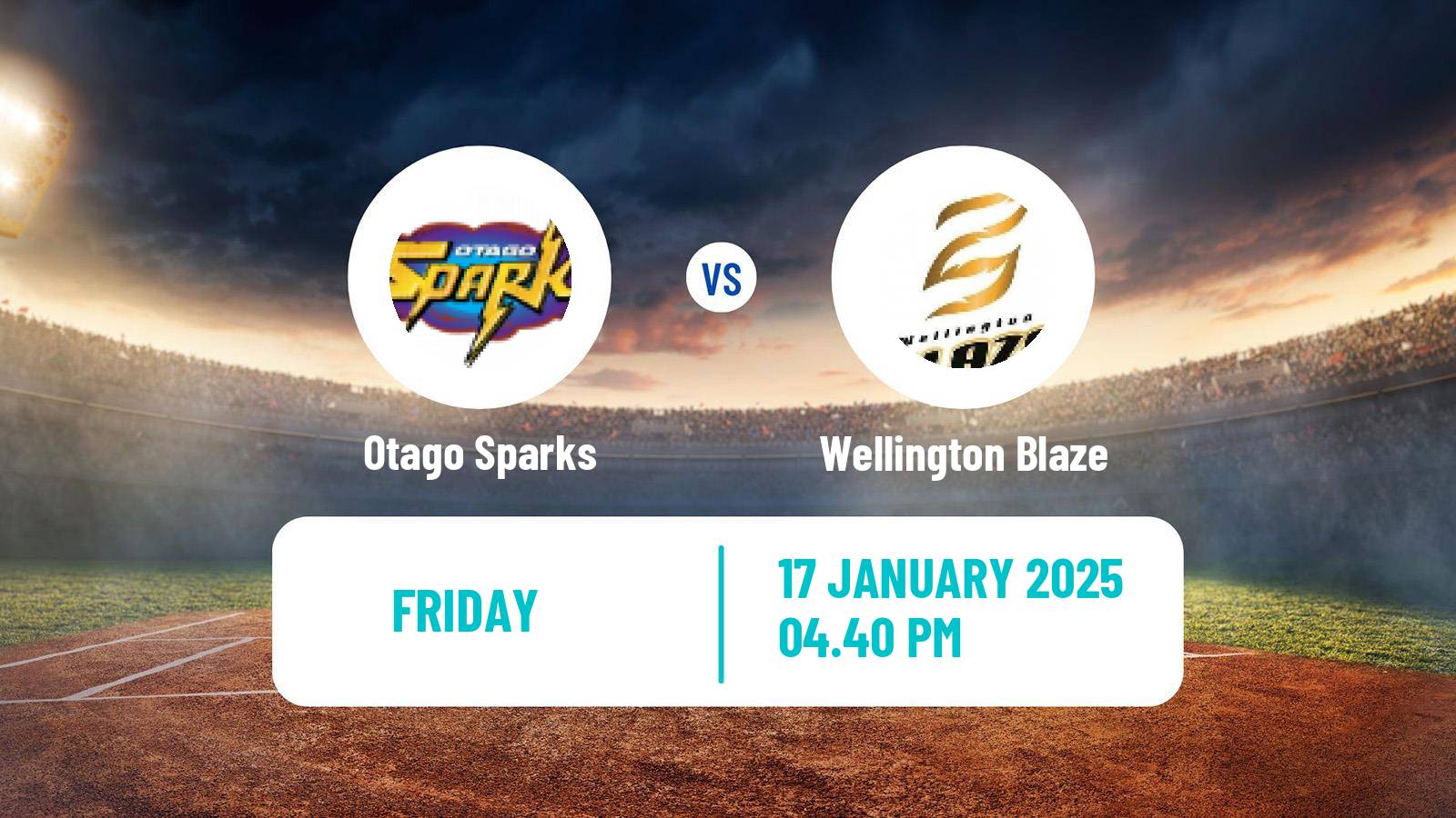 Cricket Super Smash Women Otago Sparks - Wellington Blaze