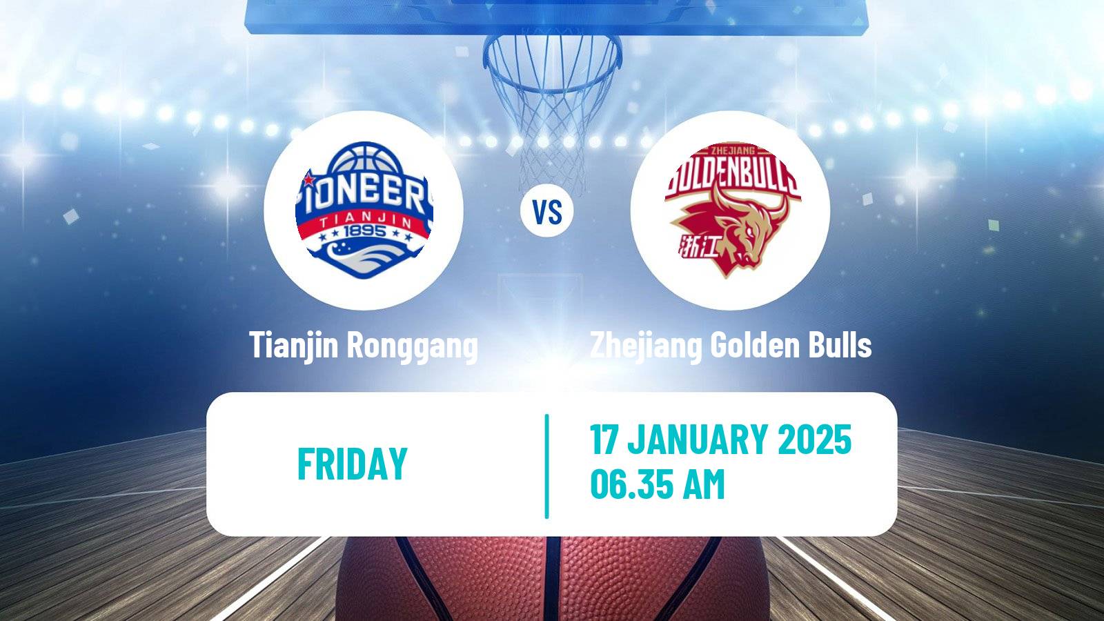 Basketball CBA Tianjin Ronggang - Zhejiang Golden Bulls