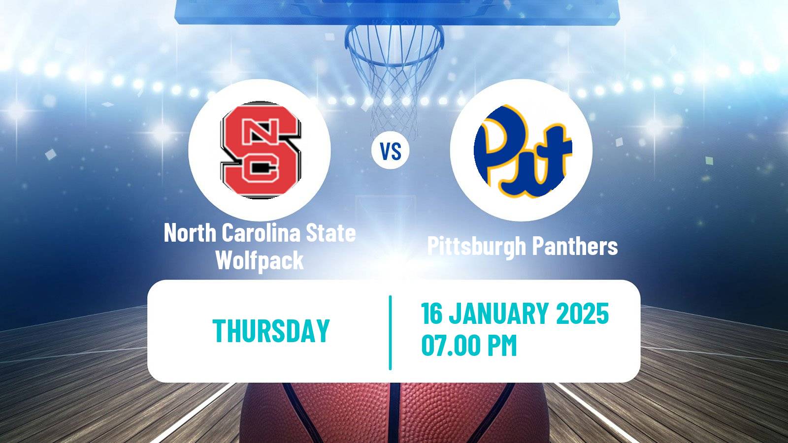 Basketball NCAA College Basketball Women North Carolina State Wolfpack - Pittsburgh Panthers