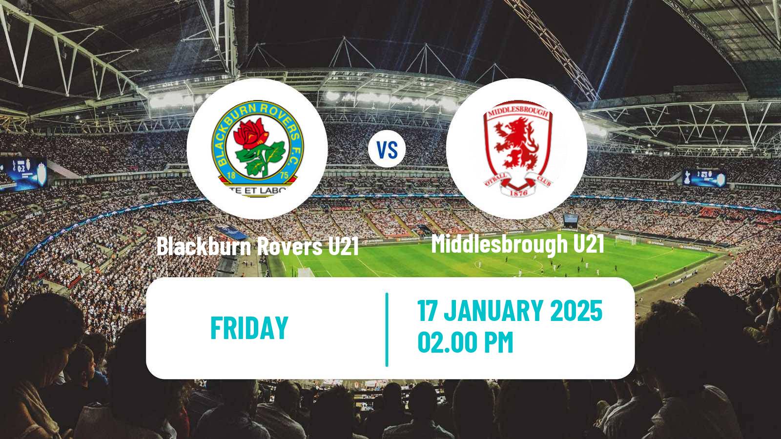 Soccer English Premier League 2 Blackburn Rovers U21 - Middlesbrough U21