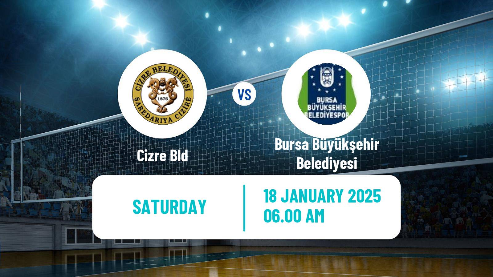 Volleyball Turkish Efeler Ligi Volleyball Cizre Bld - Bursa Büyükşehir Belediyesi