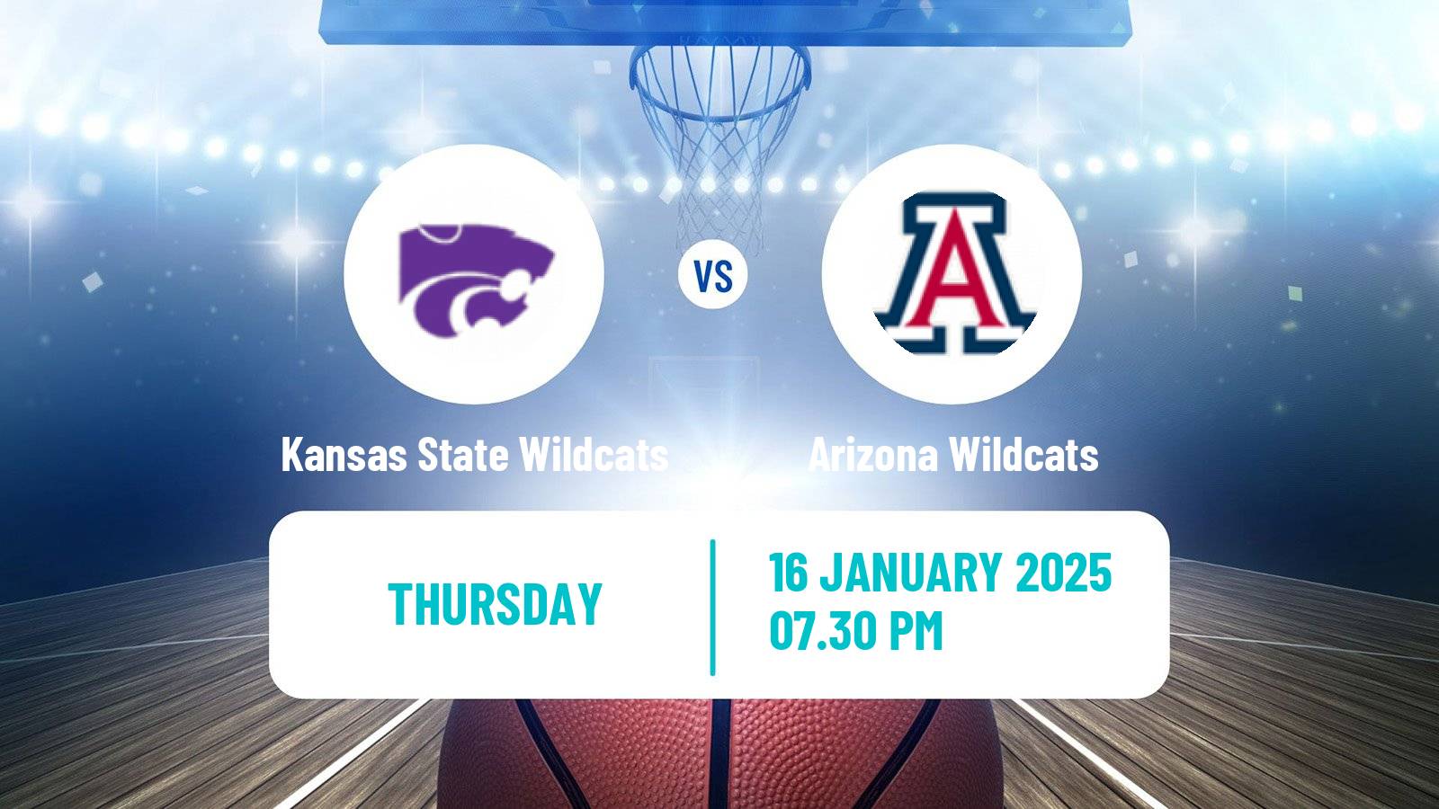 Basketball NCAA College Basketball Women Kansas State Wildcats - Arizona Wildcats