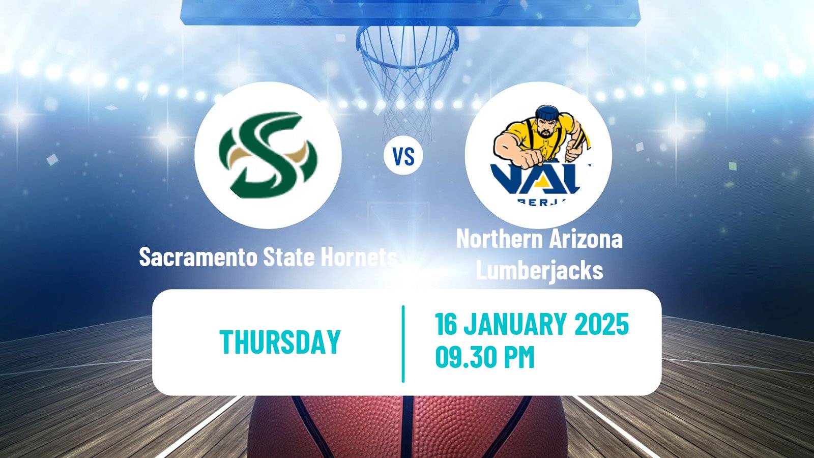 Basketball NCAA College Basketball Women Sacramento State Hornets - Northern Arizona Lumberjacks