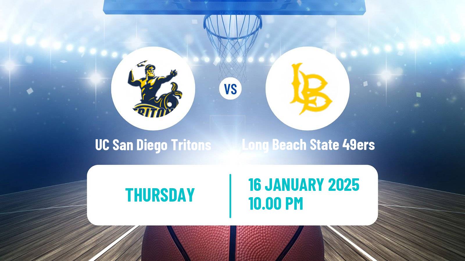 Basketball NCAA College Basketball Women UC San Diego Tritons - Long Beach State 49ers