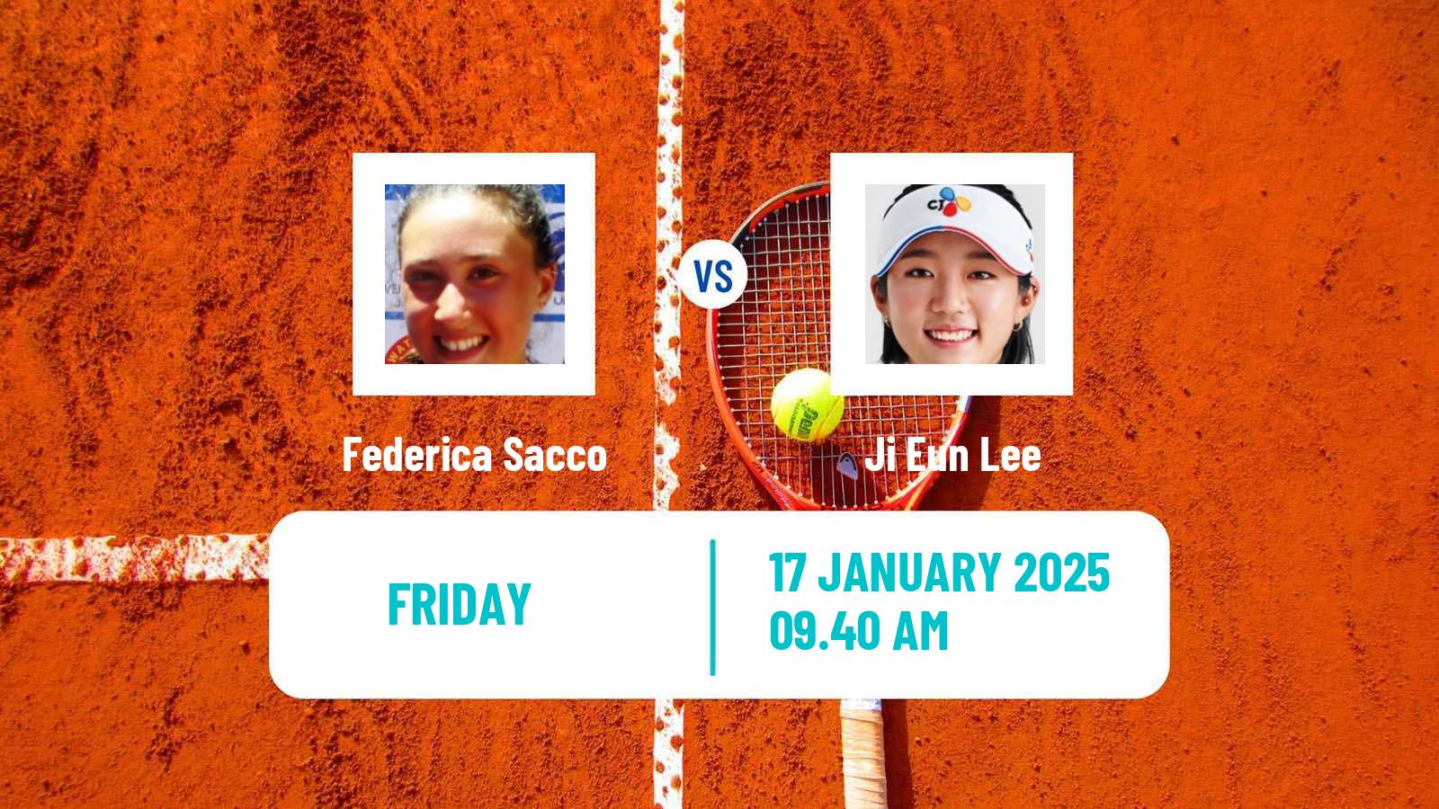 Tennis ITF W15 Monastir 2 Women Federica Sacco - Ji Eun Lee