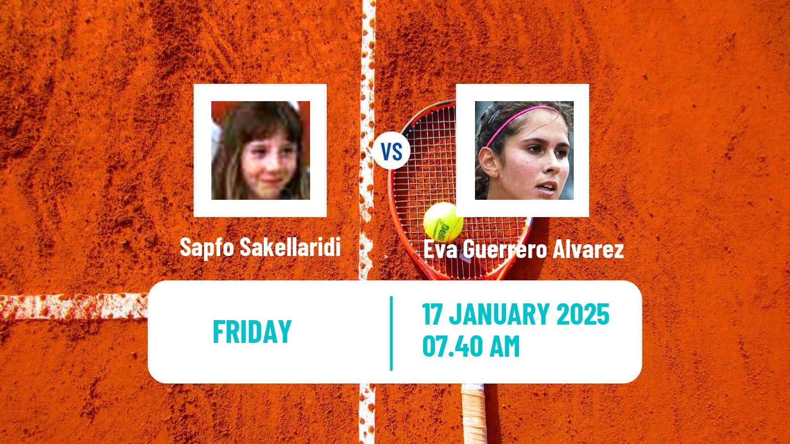 Tennis ITF W15 Monastir 2 Women Sapfo Sakellaridi - Eva Guerrero Alvarez