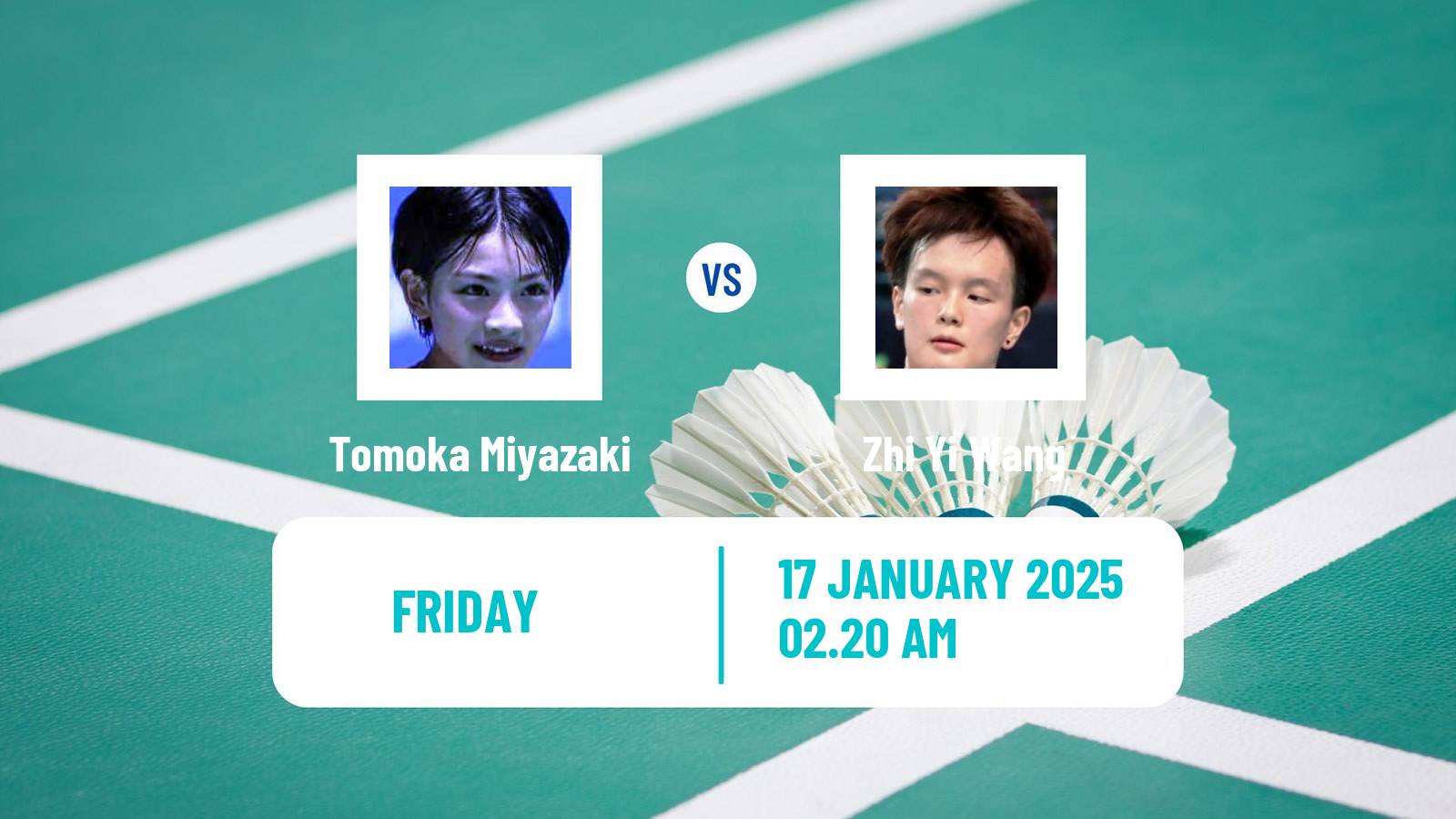 Badminton BWF World Tour India Open Women Tomoka Miyazaki - Zhi Yi Wang