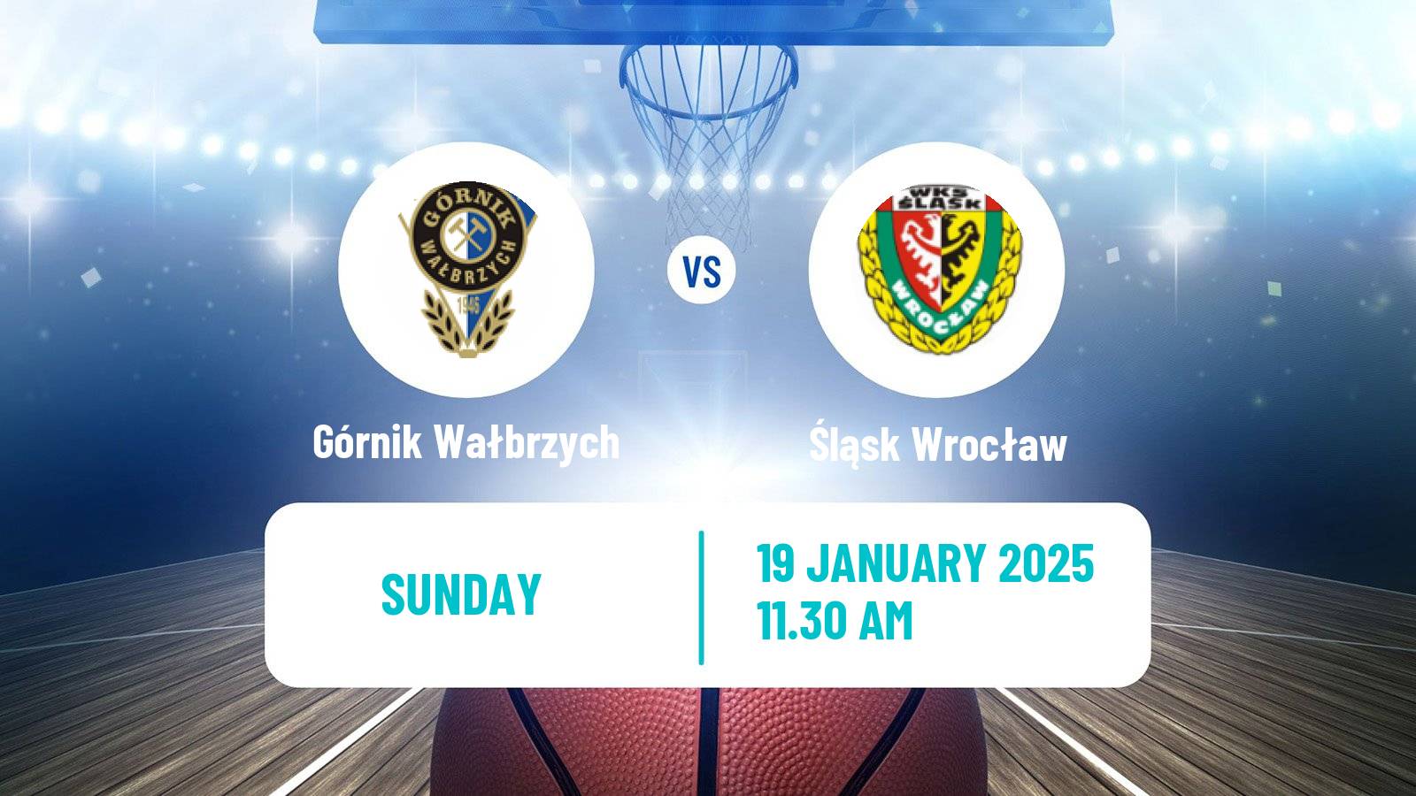 Basketball Polish Basket Liga Górnik Wałbrzych - Śląsk Wrocław