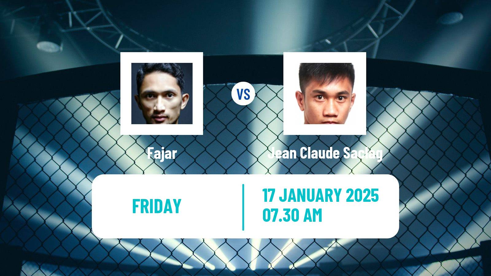 MMA Flyweight One Championship Men Fajar - Jean Claude Saclag