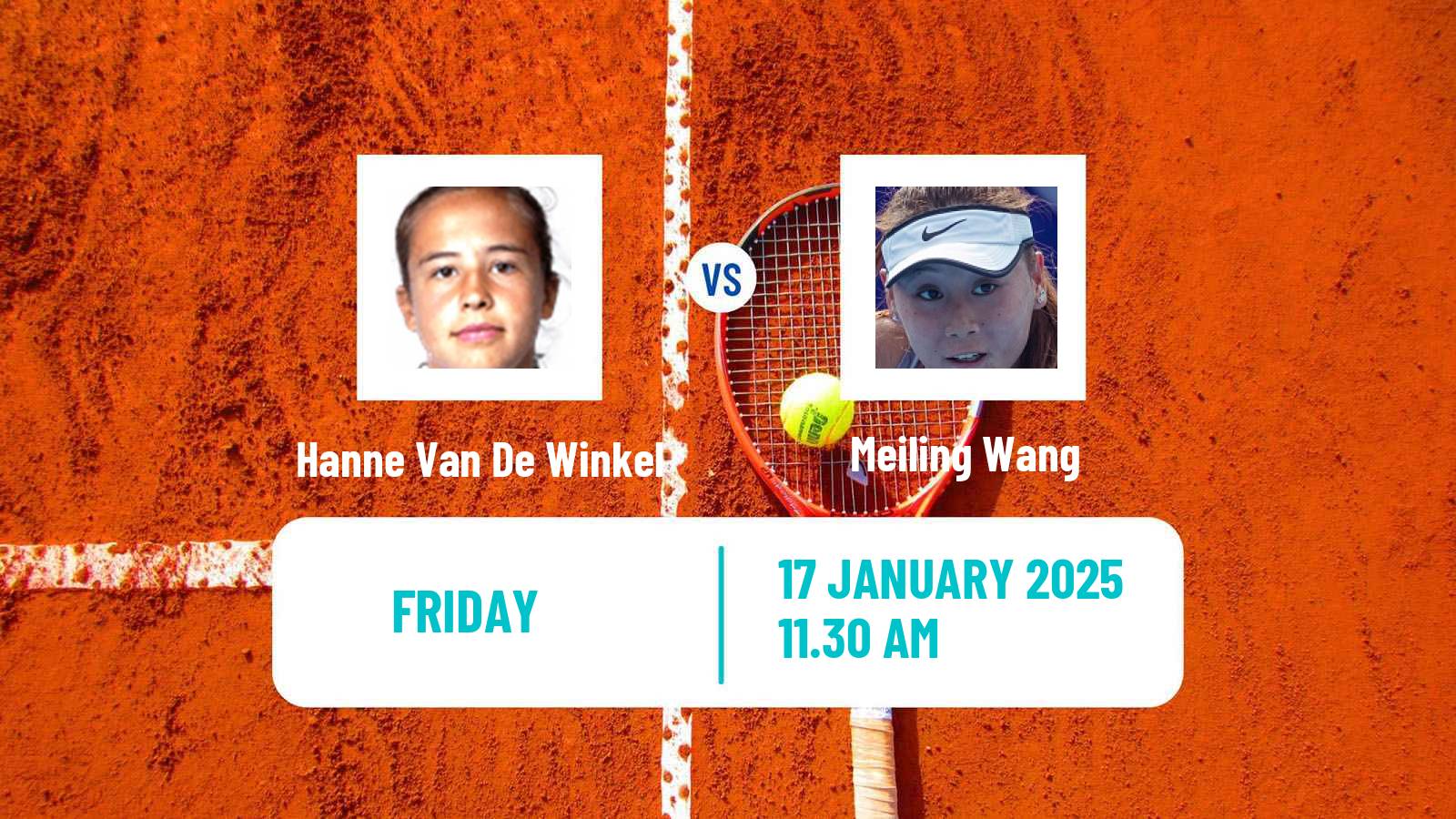 Tennis ITF W50 La Marsa Women Hanne Van De Winkel - Meiling Wang