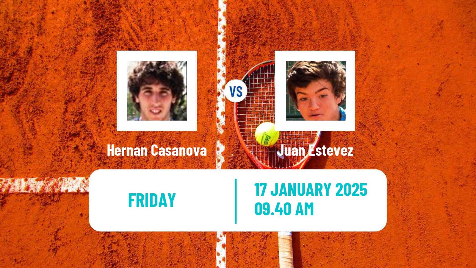 Tennis ITF M15 Santiago Men Hernan Casanova - Juan Estevez