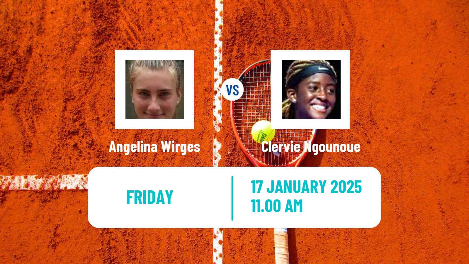 Tennis ITF W35 Petit Bourg Women Angelina Wirges - Clervie Ngounoue