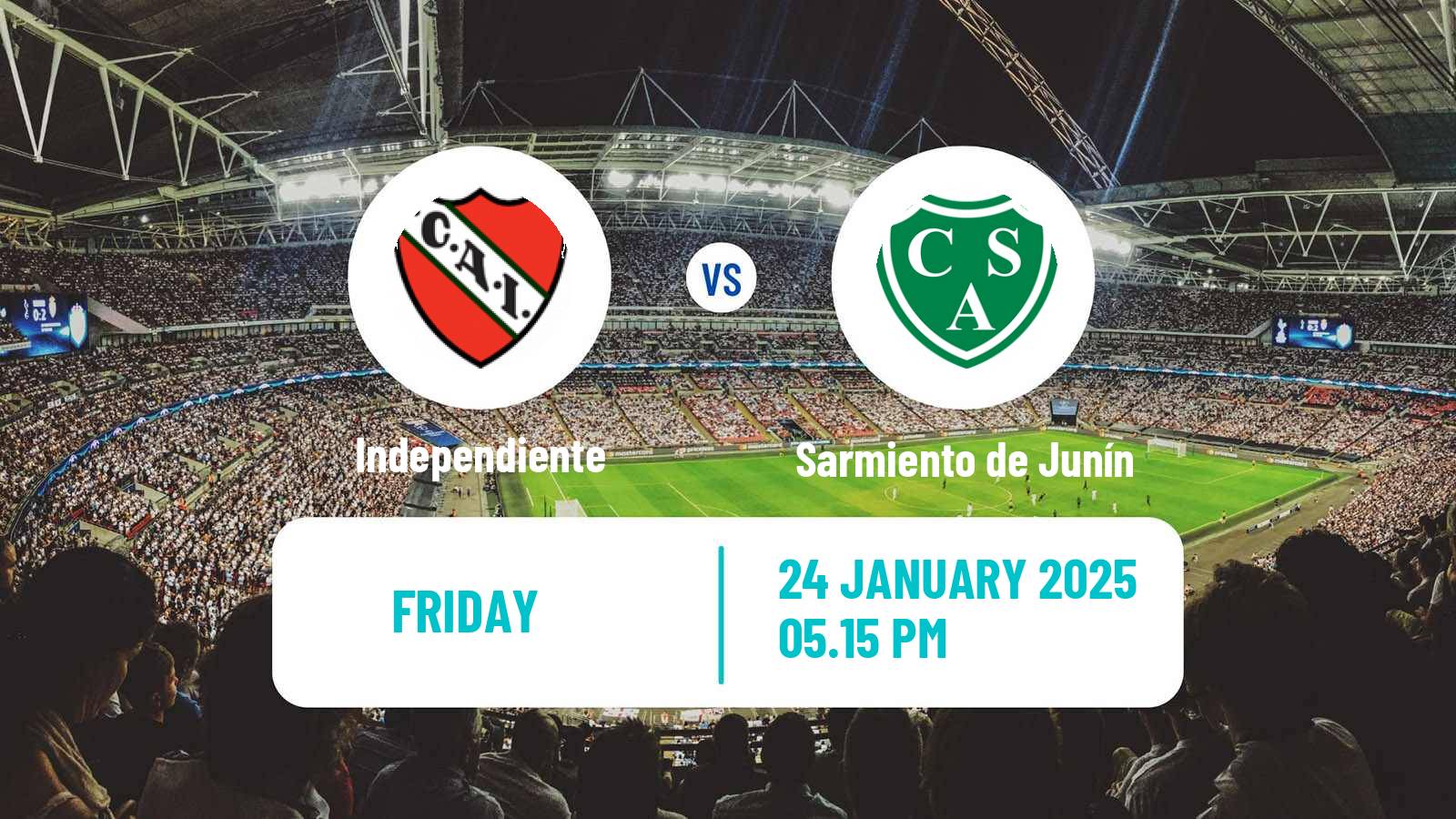 Soccer Argentinian Liga Profesional Independiente - Sarmiento de Junín