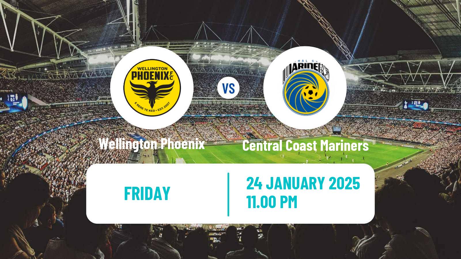 Soccer Australian A-League Wellington Phoenix - Central Coast Mariners