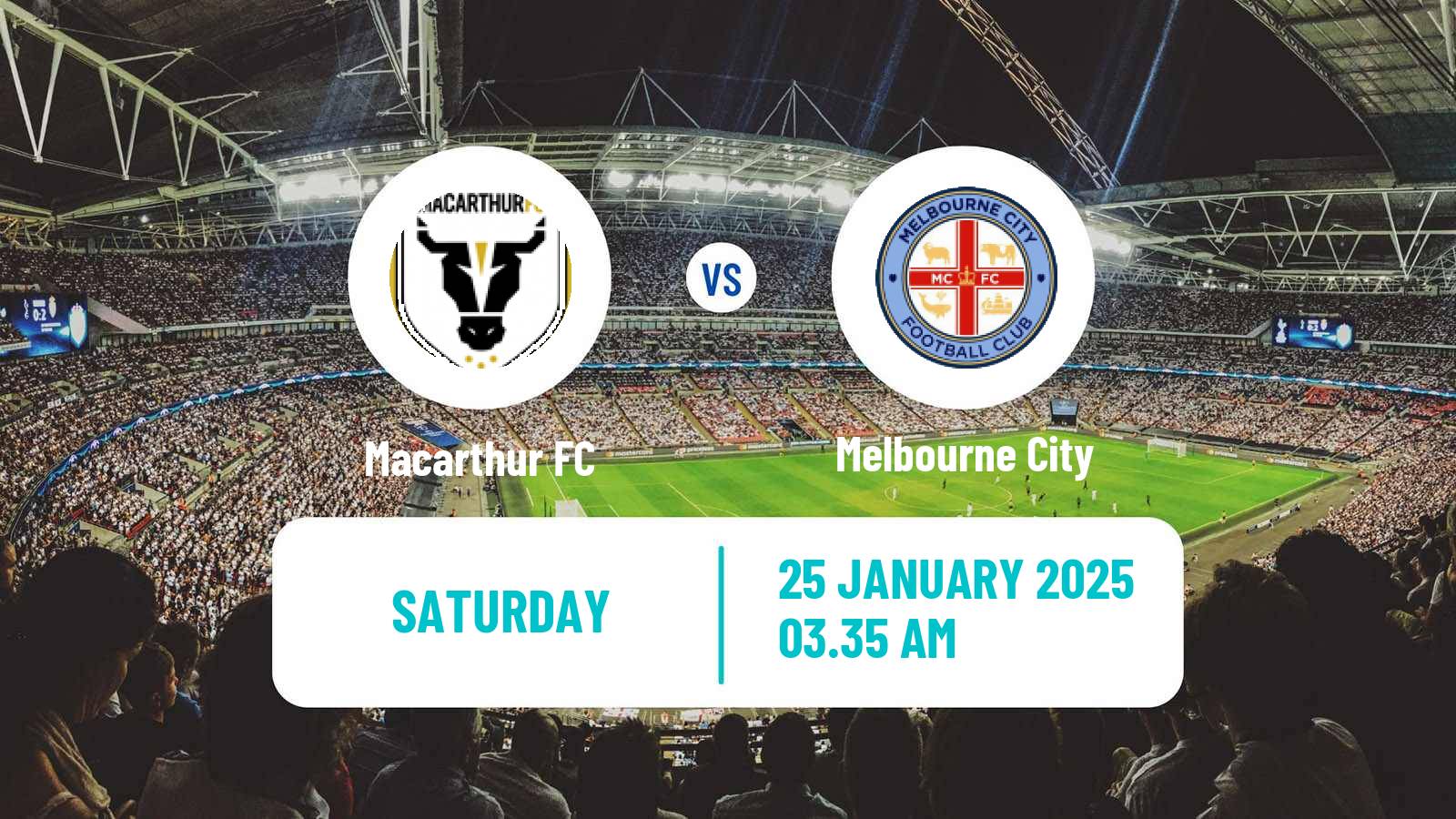 Soccer Australian A-League Macarthur FC - Melbourne City